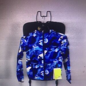 Blue and White Patterned Jacket